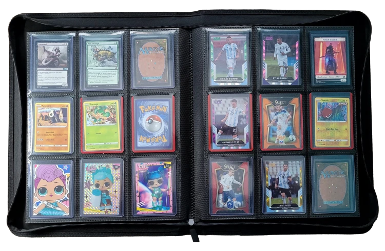 Album na Toploadery / Toploader Binder 9 Pocket Trading Cards Holds 216+ Safe Cards Storage